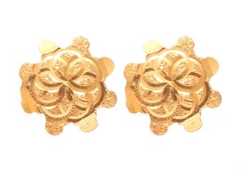 Floral Design Embossed Gold  tops
