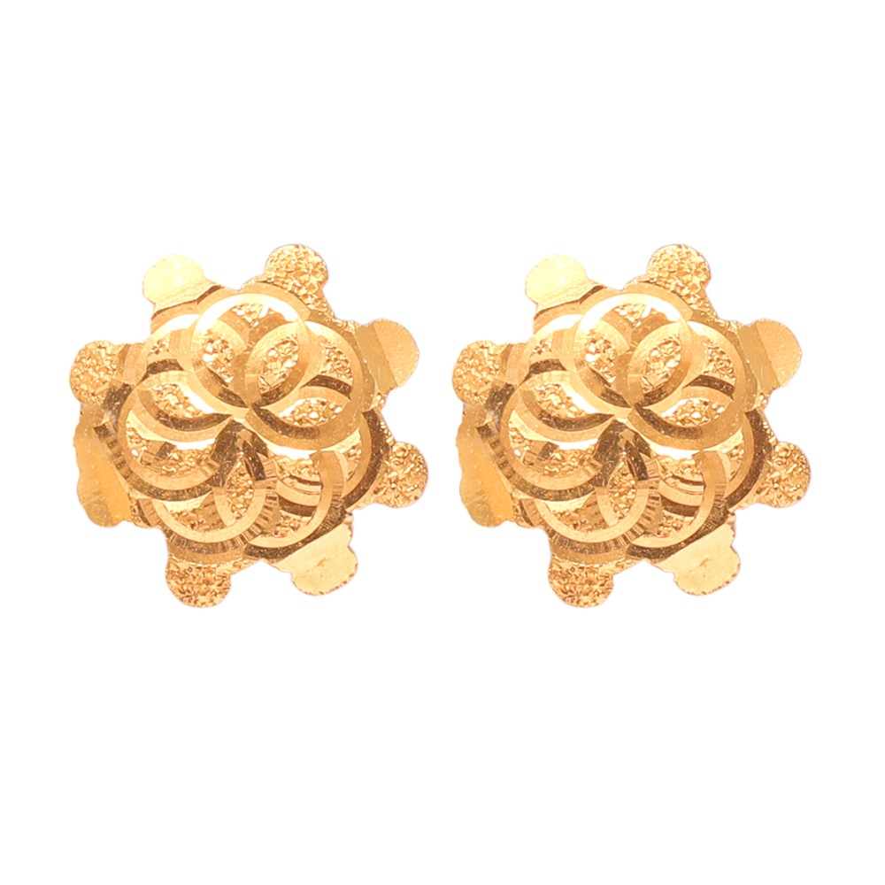 Floral Design Embossed Gold tops | Mahendra Jewellers Kolhapur