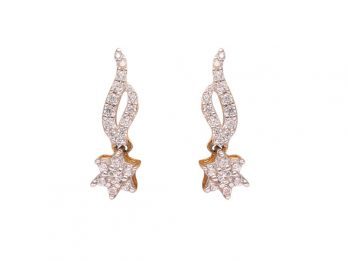 Designer Gold CZ Earrings