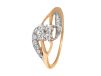 Prong Pave Set Wave Design Diamond Ring