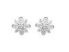 Floral Design Diamond Earrings