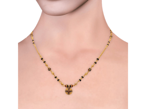 Meena Beads Gold Mangal Sutra