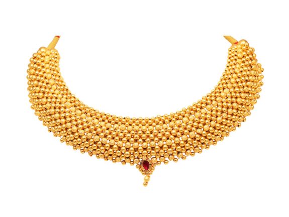 Gold Beads Design Thsuhi Necklace