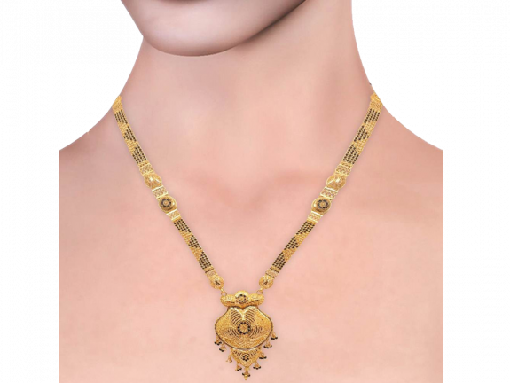 Multilayer Heavy Design Gold Mangal Sutra
