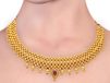 Gold Beads Design With Drop Balls Thushi Necklace