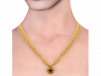 Four Layer Gold Beads Design Thushi Necklace