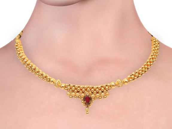 Gold Bead Thushi