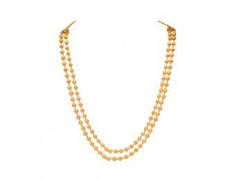 Two Layer Gold Beads Chain