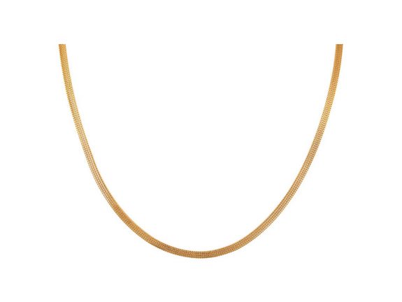 Box Link Flat Gold Chain