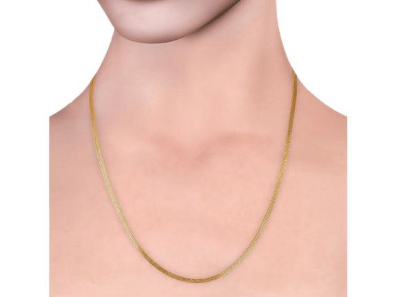 Box Link Flat Gold Chain