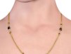Bead Gold Chain With Meena