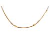 SnaGold Bead Snake Chain With Rhodiumke Gold Chain With Gold Beads