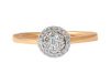 Prong Pave Set Round Design Diamond Ring