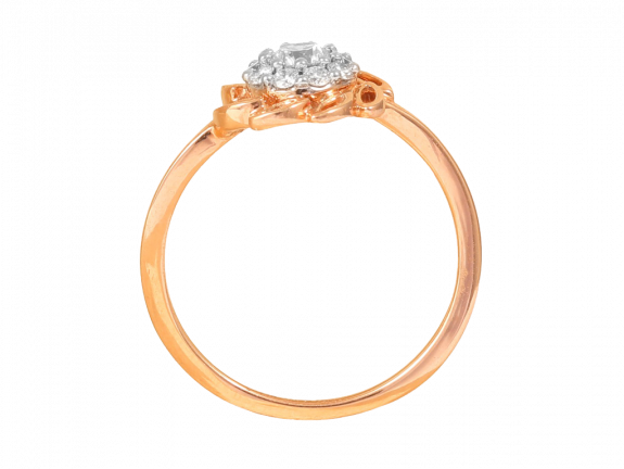 Marquice Design Pave Set Rose Gold Diamond Ring