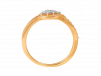 Leafy Design Prong Set Diamond Ring