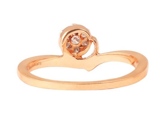 Pressure Bar Set Diamond Ring