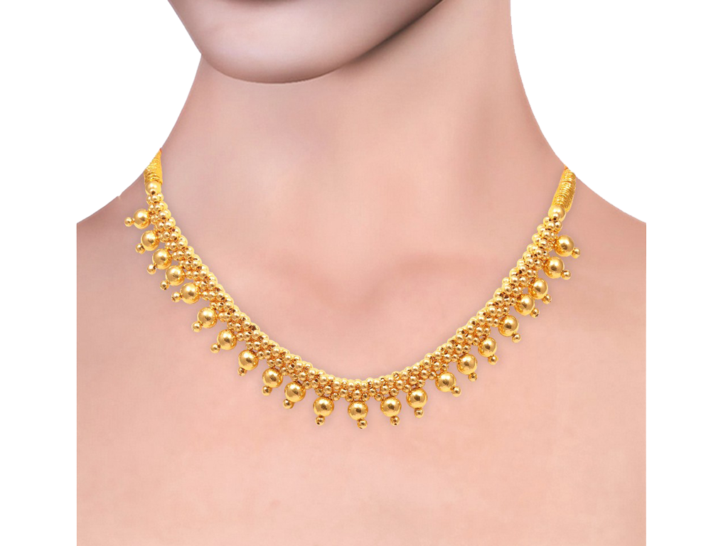 Gold Bead Design Balls Thushi | Mahendra Jewellers Kolhapur