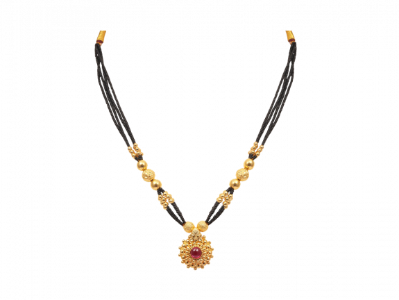 Multilayer Traditional Gold Mangal Sutra