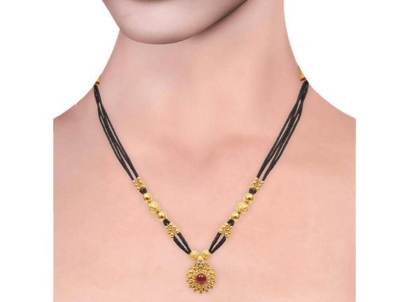 Multilayer Traditional Gold Mangal Sutra