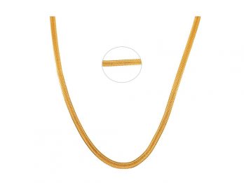 Flat Link Snake Gold Chain