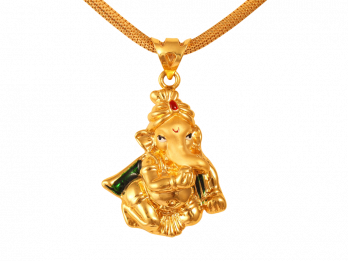 Gold Ganesha Pendan