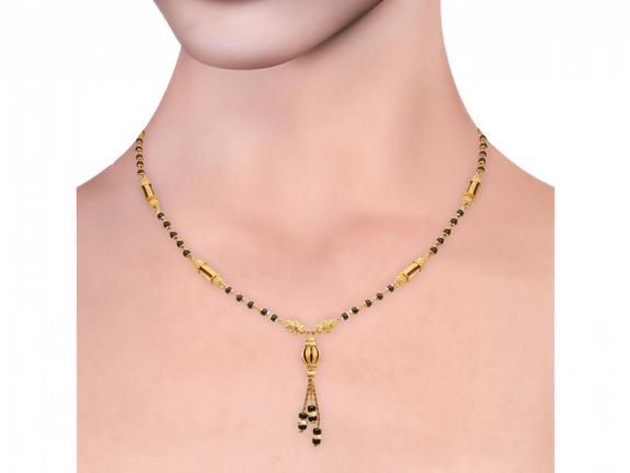 Meena Beads Traditional Gold Mangal Sutra