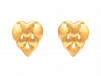 Embossed Heart Design Gold