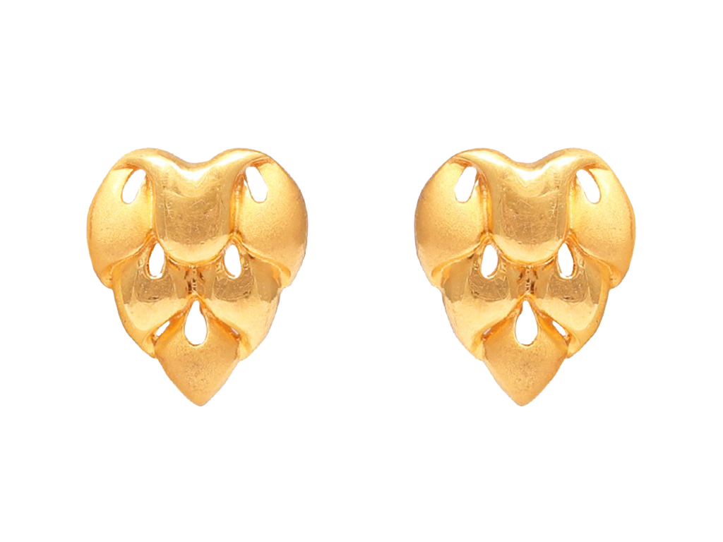 Embossed Heart Design Gold | Mahendra Jewellers Kolhapur