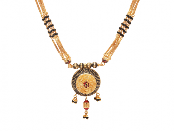 Multilayer Traditional Gold Balls Mangal Sutra