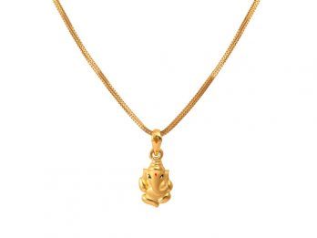 Gold Ganesha Pendant