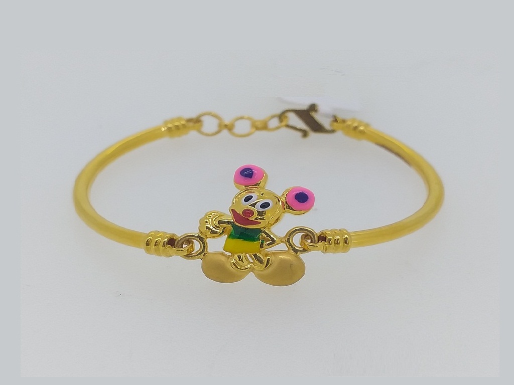 10K yellow gold chino link ID kids bracelet – Exotic Diamonds